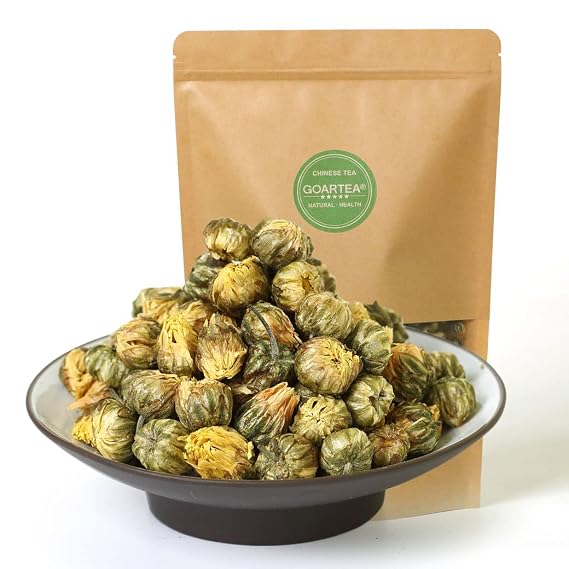 GOARTEA Chrysanthemum Tea - 50g 1.76oz Premium Grade - Dried Fetal Chrysanthemum Flower Herbal Tea Loose Leaf - Tai Ju Floral - Caffeine Free