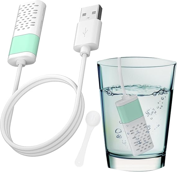 Jeanoko Sodium Hypochlorite Generator, USB DC 5V Hypochlorous Acid Spray Self Made Cleaning Water Generator for Kitchen Home (White&Green)