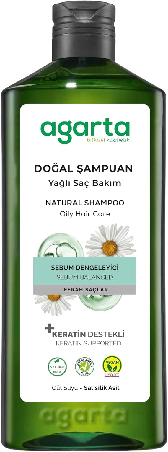 Agarta Natural Oily Hair Care Shampoo for Hair 400 Ml
