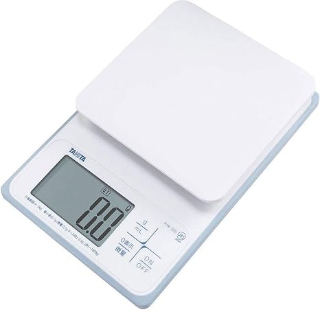 Tanita Cooking Scale Kitchen Scale Cooking Waterproof Digital 2kg 0.1g Unit KW-220 WH Washable Kitchen Scale White