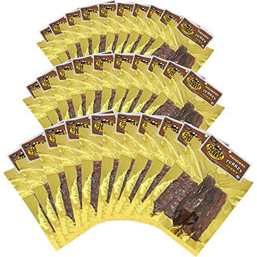 Climax Jerky BEST All Natural 3.25 OZ. Smoked Turkey Jerky Tender and Juicy - No Preservatives - High Protein - Low Carbs Smoked Turkey, Smoked Turkey 30 Pack