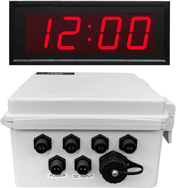Netbell-4K-C TCP/IP Network 4 Zone Break Bell Timer Web-Based Bell Controller Software with One 4 Digital Clock