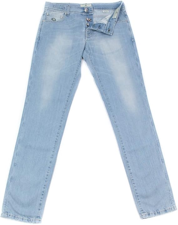 Luigi Borrelli New Denim Blue Jeans - Extra Slim - 34/50