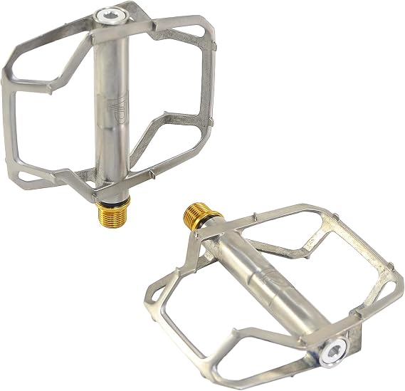 VP Components Blade Titanium Flat City Pedals Platform Pedals, 9/16Inches, ST1162