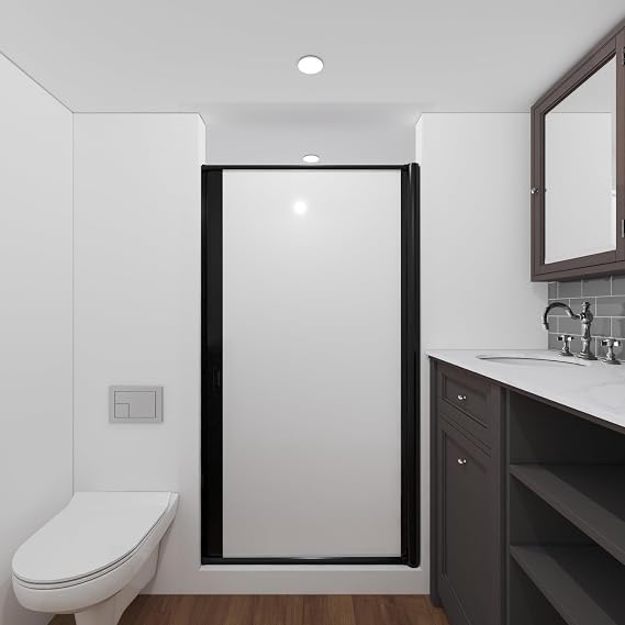 Nautilus 70"x36" RV Shower Door Opaque Plain - Black