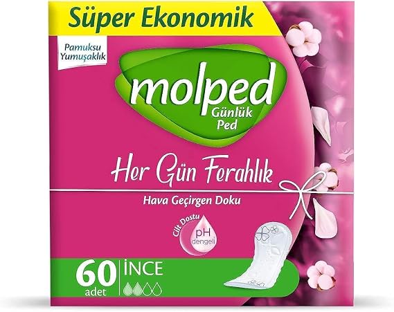 Molped Her GÜn Ferahlik GÜnlÜk Ped 60 Adet