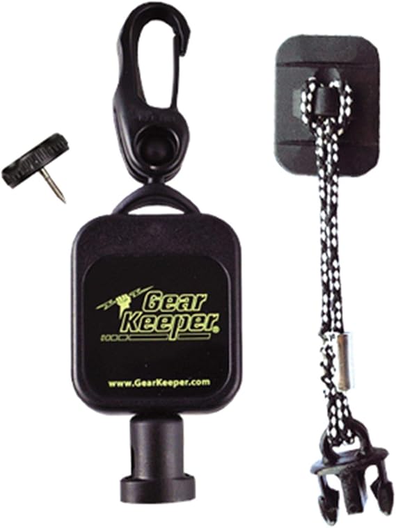 Gear Keeper Cell Phone Tether - Retractable Phone Strap With Adhesive Pad Eye Mount For Most Phone Cases - Ideal Cycling, Hiking Gear & Kayak Accessories - 36 Extension, 2.5oz. Retraction - USA Made