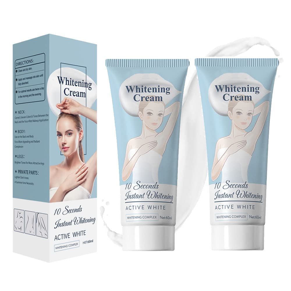 Body Care BrightCream, Women's WhiteCream, 10 Seconds WhiteCream, Body Care BrightCream, Crema Blanqueadora Para Partes Intimas 2Pcs