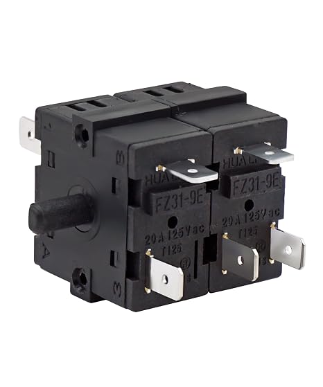 FZ31-9E 11 Pins 7 Positions Rotary Function Switch Compatible with Cuisinart TOA-60 air Fryer,FZ31-10 Function Selector Switch Suitable for Beelicious Oven Geek Chef fm9001e air Oven-