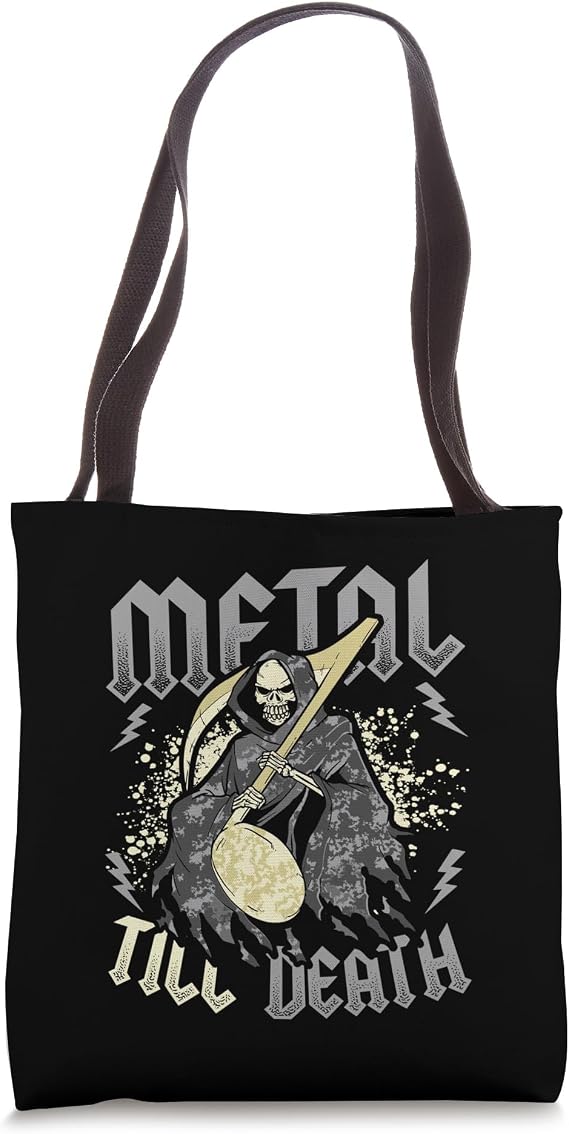 Metal Till Death Heavy Metal Band Death Metal Tote Bag