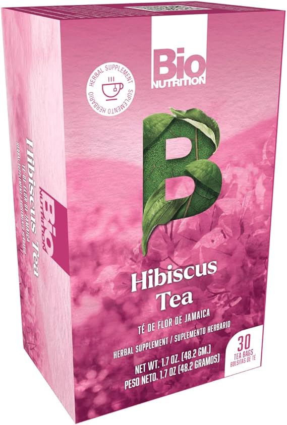 Hibiscus Tea 30 Tea Bags by Bio Nutrition
