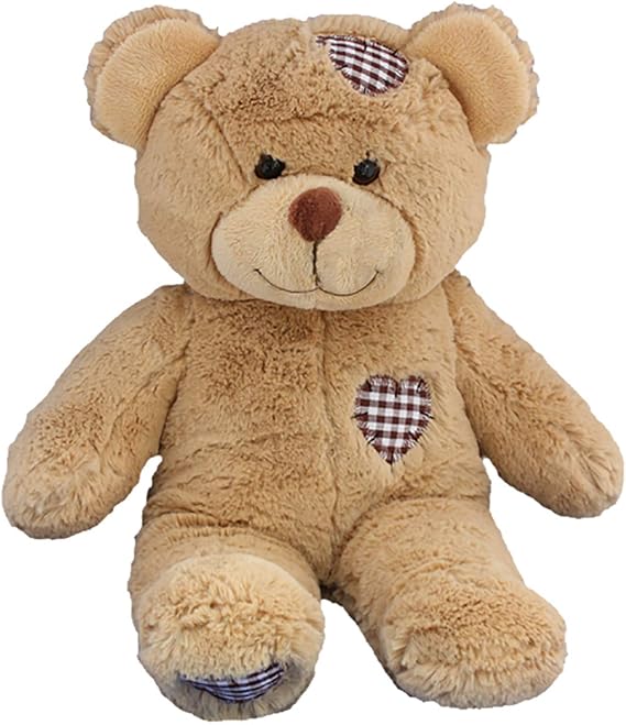 Cuddly Soft 16 inch Stuffed Brown Patches Teddy Bear...We Stuff 'em...You Love 'em!