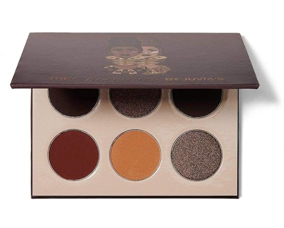 Juvia's Place Palette The Chocolates - Tan, Auburn, Shades of 6, Rich Dark Chocolate Palette, Professional Eye Makeup, Pigmented, Makeup Palette for Eye Color & Shine