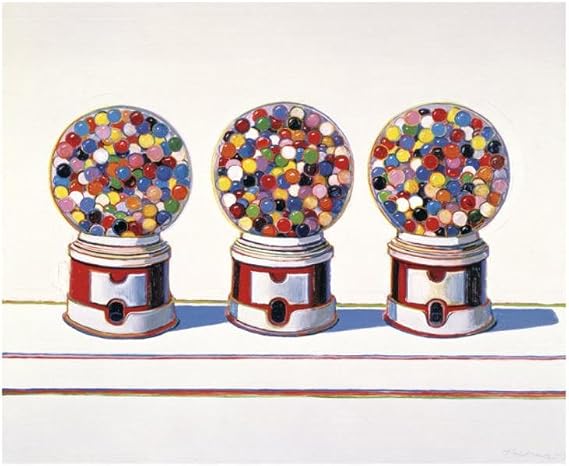 (11x14) Wayne Thiebaud Three Machines 1963 Art Print Poster