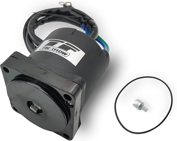 Tilt Trim Motor 38100-92J02 38100-92J10 Replacement for Suzuki DF60 DF70 DF90 DF115 DF140 2001-4 Stroke Outboard replaces Trm0095 430-22123 18-18303 38100-93J01 38100-93J02 38100-96J00
