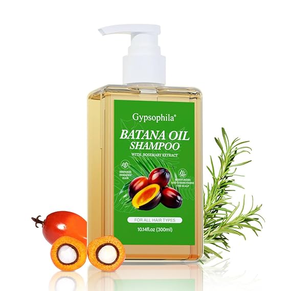 Batana Oil Shampoo,Rosemary Shampoo,Nourishing & Rejuvenating for Softness & Volume, Suitable for Men & Women, Reduces Hair Loss (10.14 fl oz)