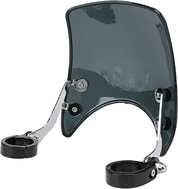 Gemer Retro Motorcycle, Black, Acrylic, Screw-in, Motorcycle Wind Deflector