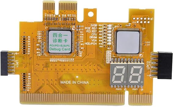 4in1 Multi-Function PCI-E Desktop Diagnostic Card Motherboard Testing Card PCI 2LPC Analyzer Motherboard 2Bit Debug Post Test Kit Computer Accessories