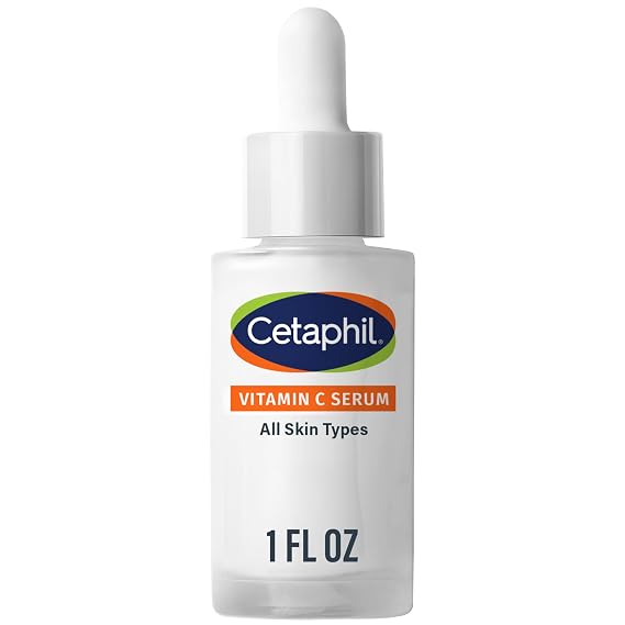 Cetaphil Vitamin C Serum for Dark Spots, Niacinamide, Fragrance Free, 1oz