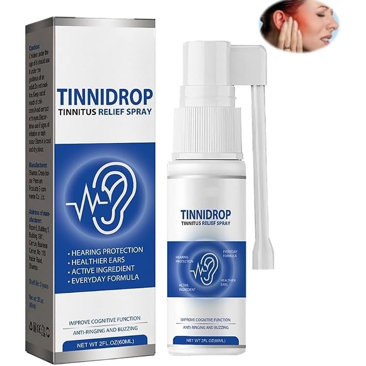 Tinnidrop Tinnitus Relief Spray, Tinnitus Relief Products, Tinnitus Relief for Ringing Ears Natural Herbal Ingredients Ear Cleaning Spray, Ear Tinnitus Relief Tinnitus Treatment,1pc
