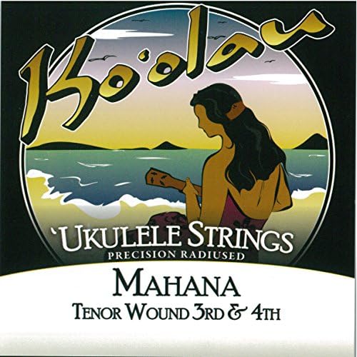 KOOLAU STRINGS MAHANA TENOR WOUND 3RD AND 4TH Tenor Ukulele Strings Set Clear Nylon, 3-string, 4-String Only Winding Strings Low-G
