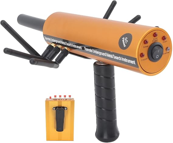 Metal Detector, Gold Detector Locator Long Range Metal Pinpointer 6 Antenna Remote Search System Deep Accurate Scanning High Sensitivity Stable Detection for Outdoor Treasure
