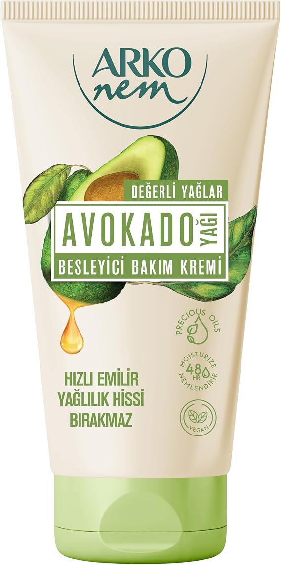 ARKO NEM Avokado Yağı Nemlendirici Krem, 60 ml