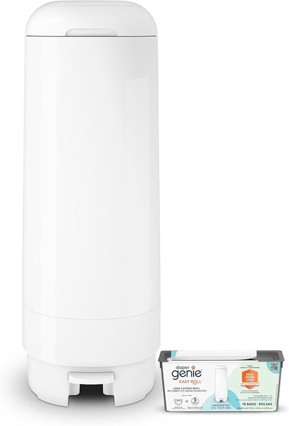 Diaper Genie Playtex Baby Diaper Genie Complete New Diaper Pail White