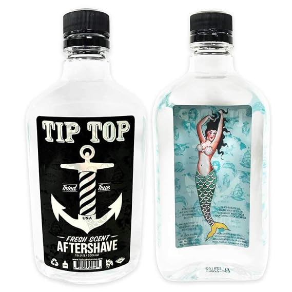 Tip Top Fresh Scent Aftershave - Cools and Calms Irritated Skin, Witch Hazel Helps Refresh and Repair Skin - Clean Refreshing Scent 12.7 Fl Oz