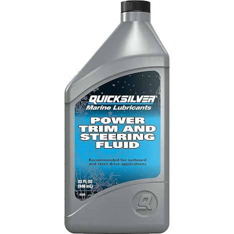 Quicksilver 858075Q01 Power Trim and Steering Fluid, 32 oz