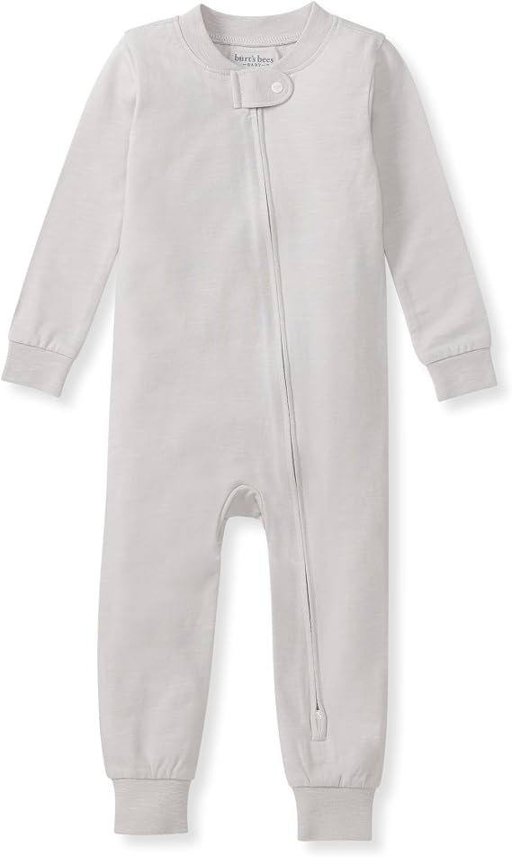 Burt's Bees Baby Baby Honeysoft Pajamas, Footless One-piece Zip-up Pj, Soft Organic Cotton & Lyocell Blend