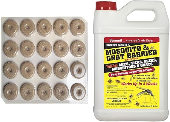 Summit...responsible solutions 155 Summit 100 Count Mosquito Dunk, Natural & Concentrate -for Insects,1/2 Gallon, Natural (031-6)