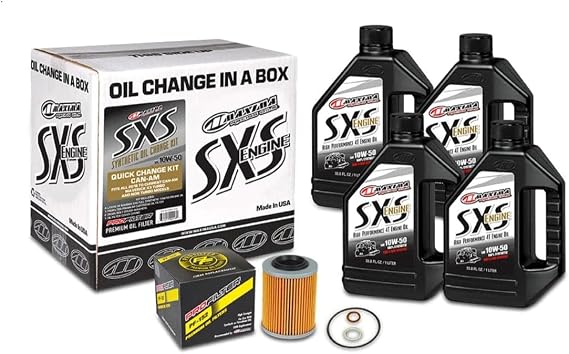 SXS Can-Am Oil Change Kit 10W-50 Full-Syn Maverick X3