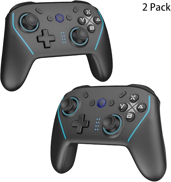 NBCP 2 Pack Wireless Bluetooth Controller for Switch 2/Switch/OLED/Lite&PC