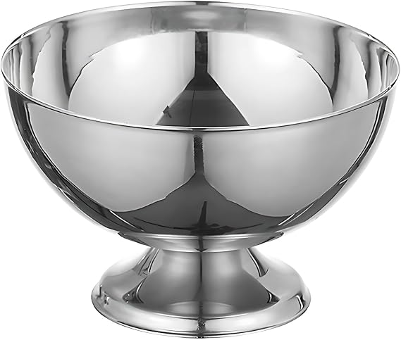 18/10 Stainless Steel Footed Sherbet Dish Mirror Finished Ice Cream Cups Dessert Bowls Perfect for Dessert Sundae Ice Cream Fruit (Short)