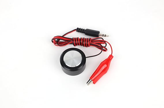 ACMER Tool Setting Probe, CNC Machine Automatic Knife Alignment Module, Black with Red Cable, 3.5mm Audio Jack Connection, Single Unit