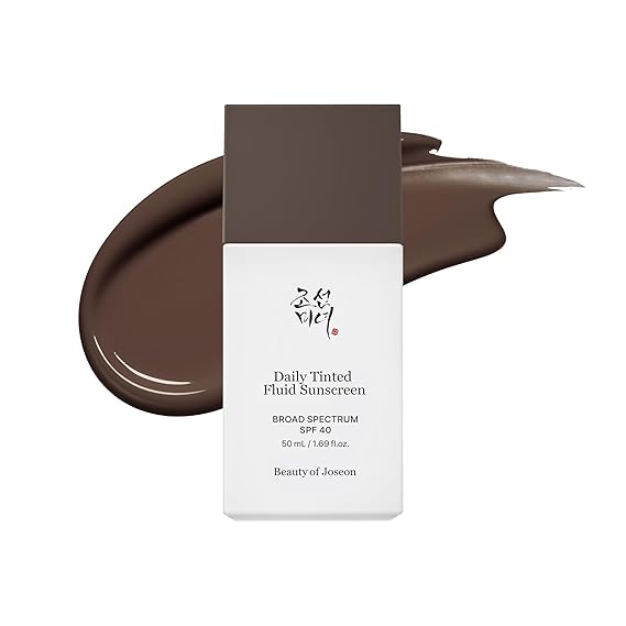 Beauty of Joseon Daily Tinted Fluid Sunscreen 12 Shades for Face Moisturizing Broad Spectrum SPF 40 Korean Skincare 50ml, 1.69 fl.oz #DN350