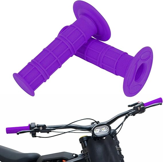 Rubber Handlebar Handle Grips 7/8" for Electric Dirt Bike Ebike