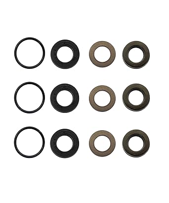 12 Pcs Low and High Pressure Cleaning Pump Seal Kit 7105742 Fits for Simpson for AAA 530001 530002 530008 530009 530016 530028 530030 90036 90037 Washer Pumps