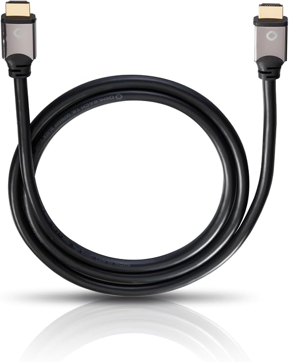Oehlbach Black Magic High Speed Ethernet Destekli HDMI Kablosu, 10 Metre