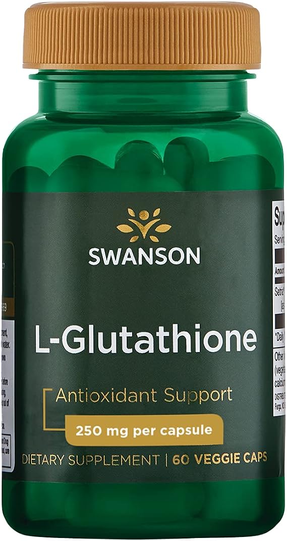 Swanson Ultra L-Glutathione 250 mg, 60 Veg Capsules | Features Setria Glutathione to Increase Glutathione Levels, Supports Healthy Detoxification and Immune Health, Antioxidant