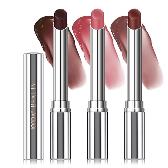 KYDA 3 Colors Honey Lipstick Tinted Lip Balm, Sheer Hydrating Honey Lipstick, with a Hint of Natural Sheer Tint, Moisturizing Lips Color, Nourishing Lip Balm