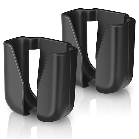 Black Waist Belt Stethoscope Holder Clip Lightweight Holster Plastic Stethoscope Tube Holder, Fits Most