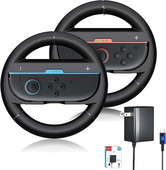 Switch Steering Wheel for Nintendo Switch2 (2025) Charger for Nintendo Switch with 5FT Charging Cable Deal Bundle Off