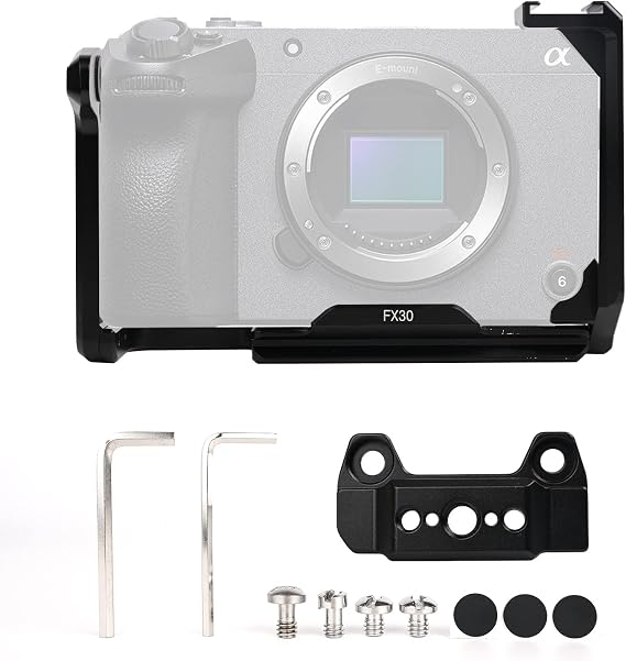 FX30/FX3 Camera Cage with Cold Shoe Mount