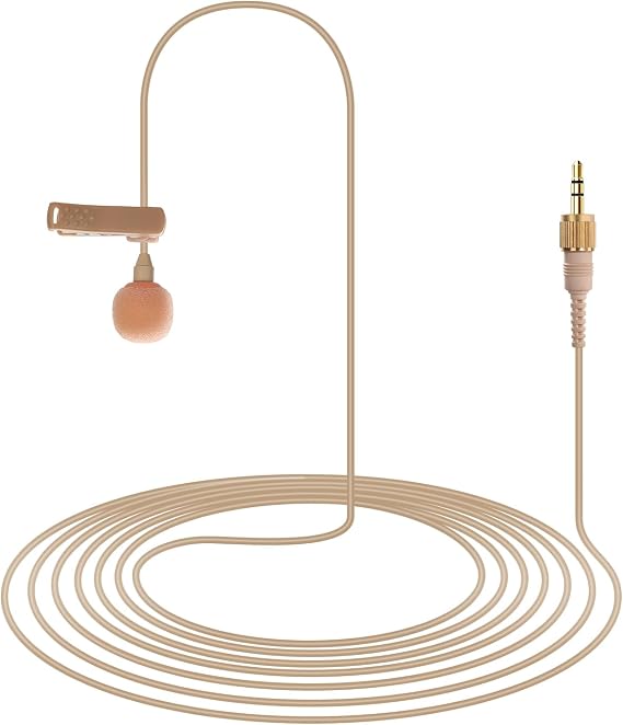 Omnidirectional Lavalier Microphone for UWP V1/D11/D21 Microphone System (Soft Pink)
