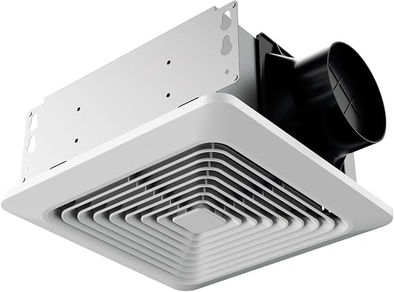 Fitop Bathroom Exhaust Fan 130CFM 1.5 Sones, Ceiling Opening 9.45" 9.45"