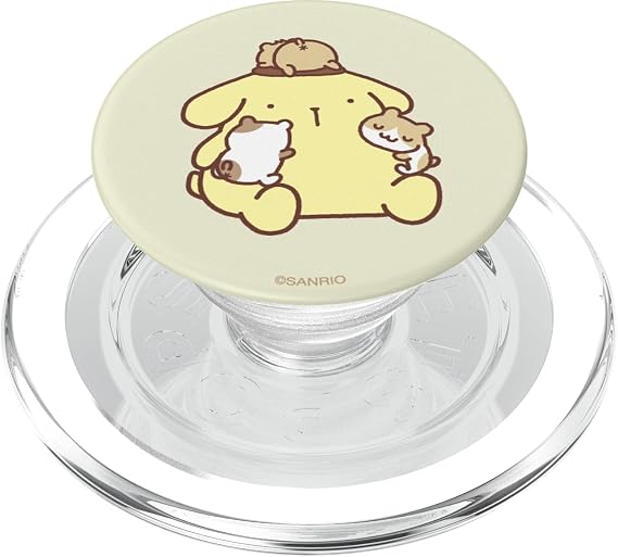 Pompompurin Hugging Hamsters PopSockets MagSafe PopGrip for iPhone