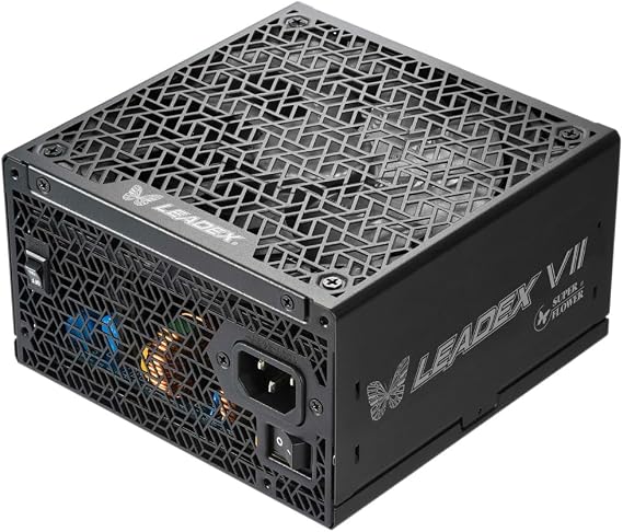 Super Flower Leadex VII XG 1300W Power Supply, ATX 3.1 PCIe 5.1, Black | 80 Plus Gold, Cybenetics Platinum, Full Modular, PCIe 5.1 Ready, 12V-2x6 Cable for RTX 40/50 GPUs, FDB Fan,