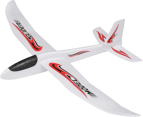 TOYANDONA 1PC Foam Glider Airplane, 39 inch Large Throwing Glider Planes Lightweight Outdoor Flying Glider Airplane Toys for Girls Boys Party Favor or Gift